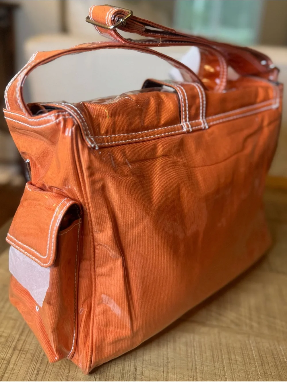 NWT Kalencom Patent 70s Baby Bag Set w Pad Insulated Bottle Holder Zip Bag